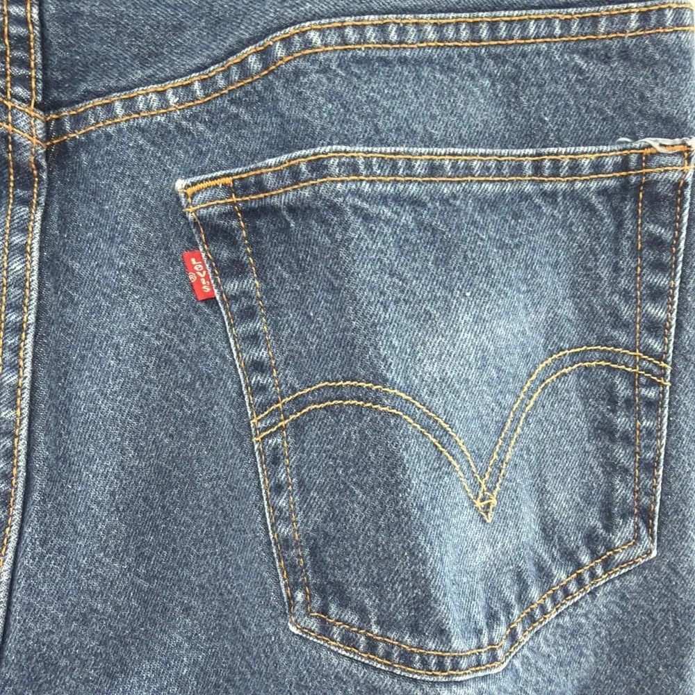 Levi's 505 Regular Fit Straight Mens 38x34 Blue Denim Jeans Made In Mexico